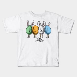 Happy Easter Egg Bunny Kids T-Shirt